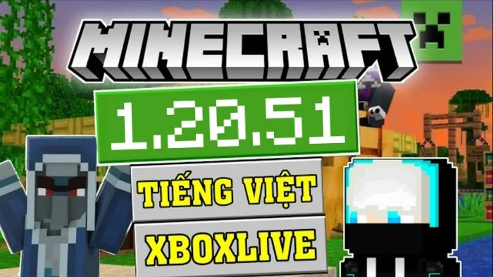 Tải Minecraft 1.20.51 APK Chính Thức Có Tiếng Việt + XBoxLive Miễn Phí